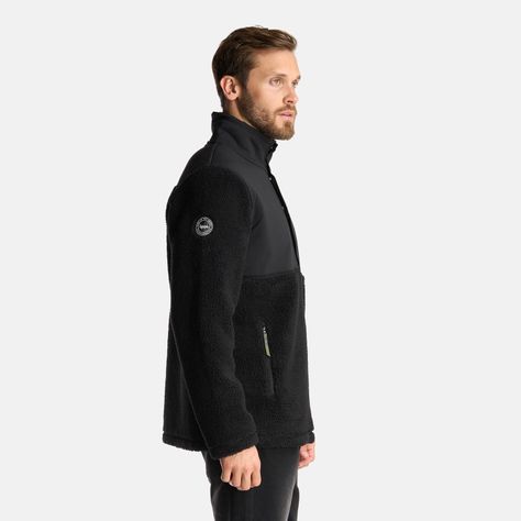 Chaqueta Hombre Glaciar Sherpa-Pro 1/4 Zip Jacket Negro Lippi-3