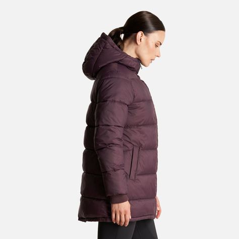 Chaqueta Mujer Long Line Steam Pro Hoody Jacket Burdeo Lippi-3