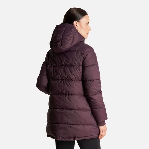 Chaqueta Mujer Long Line Steam Pro Hoody Jacket Burdeo Lippi-4