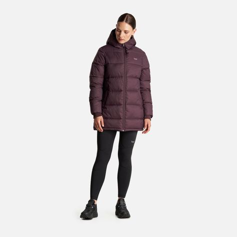 Chaqueta Mujer Long Line Steam Pro Hoody Jacket Burdeo Lippi-8