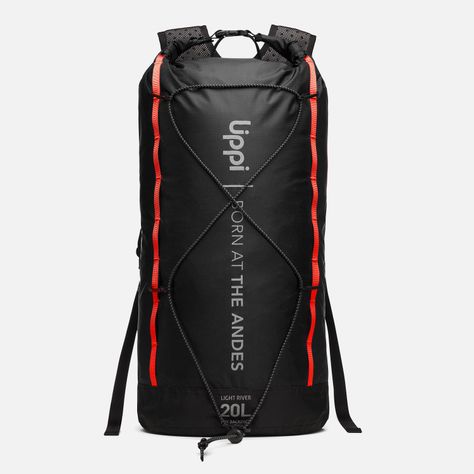 Mochila Unisex Light River Backpack 20L Negro Lippi V24-0