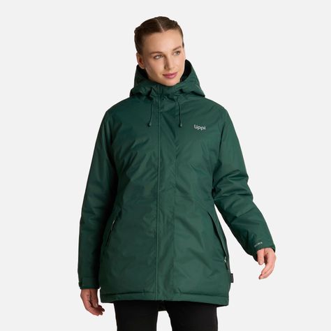 Chaqueta Mujer Gunther B-Dry Hoody Verde Botella Lippi I25-0