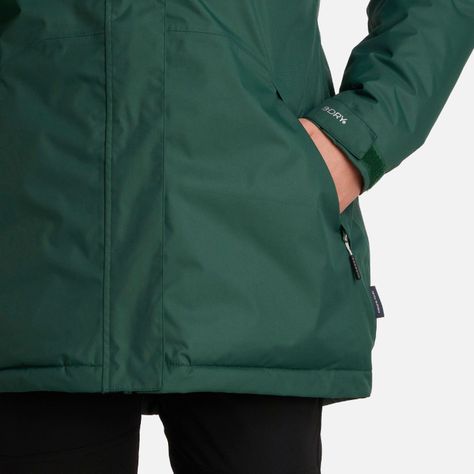 Chaqueta Mujer Gunther B-Dry Hoody Verde Botella Lippi I25-4