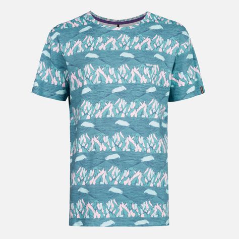 Polera Hombre Taitao Print Azul Haka Honu-0