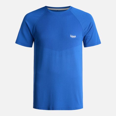 Polera Hombre Essential Sport T-Shirt Azul Lippi I24-0