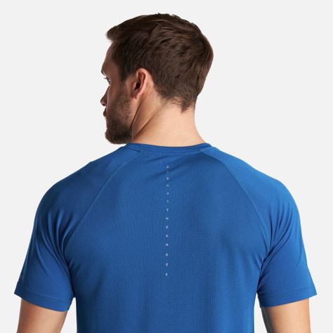 Polera Hombre Essential Sport T-Shirt Azul Lippi I24-5