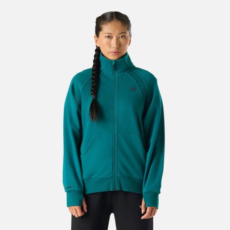 Polerón Mujer Cool Down Full Zip Sweatshirt Petroleo Vulcano-0