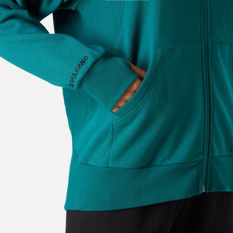 Polerón Mujer Cool Down Full Zip Sweatshirt Petroleo Vulcano-4
