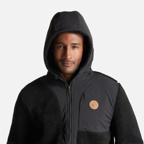 Poleron Hombre Porteador 1/4 Zip Negro Haka Honu-4