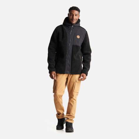 Poleron Hombre Porteador 1/4 Zip Negro Haka Honu-7