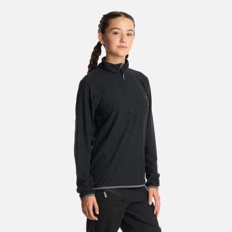 Polerón Teen Girl Mild Nano-F 14 Zip Negro Lippi I25-1