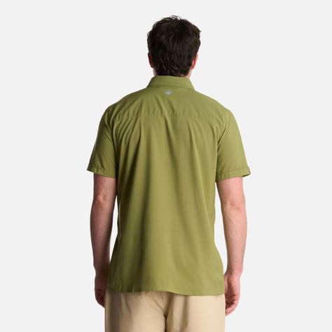 Camisa Hombre Wallace Short Sleeve Q-dry Shirt Verde Lippi-2