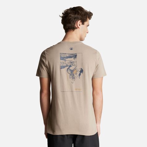 Polera Hombre Andes Rock Climbing T-Shirt Taupe Lippi-1