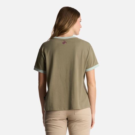 Polera Mujer Cosas Extrañas Verde Oliva Haka Honu-2