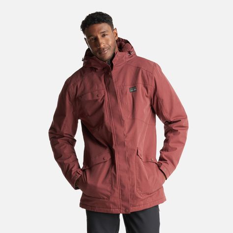 Chaqueta Hombre Yak Burdeo Haka Honu I23-1