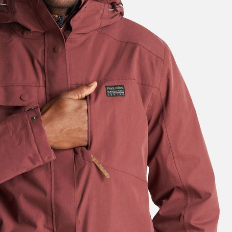 Chaqueta Hombre Yak Burdeo Haka Honu I23-5