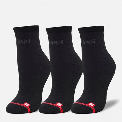 Calcetín Logo Lippi Pack Short Negro Lippi I25-0