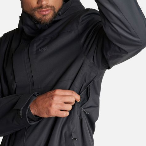 Chaqueta Hombre Tres Cruces Fusion-3 Hoody Jacket Negro Lippi-7