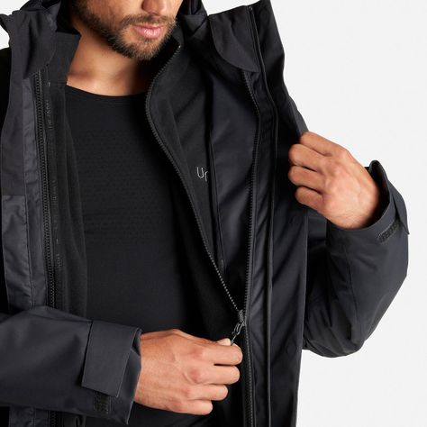 Chaqueta Hombre Tres Cruces Fusion-3 Hoody Jacket Negro Lippi-9