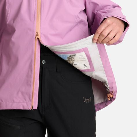Chaqueta Mujer Shield B-Dry Hoody Rosa Fuerte Lippi I25-6