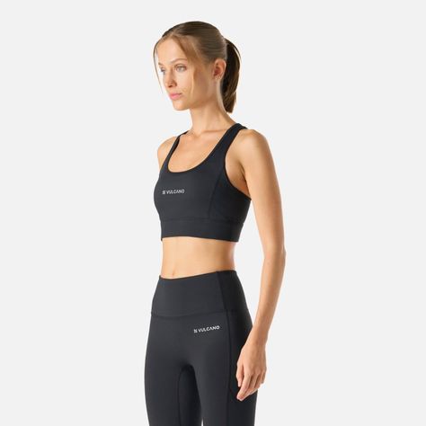 Peto Mujer Built To Move Medium Support Bra Negro Vulcano-1