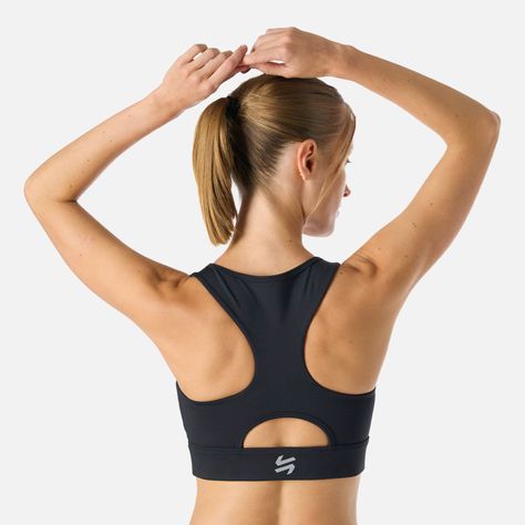 Peto Mujer Built To Move Medium Support Bra Negro Vulcano-5