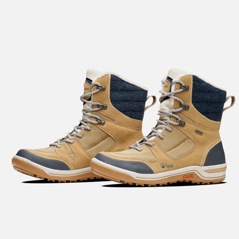 Bota Mujer Polar Light Taupe / Azul Noche Lippi I25-3