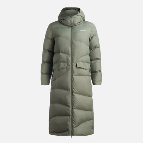 Chaqueta Mujer Termal Verde Grisaceo Haka Honu-0