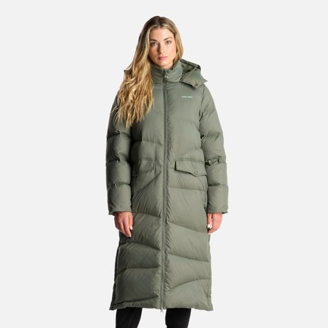 Chaqueta Mujer Termal Verde Grisaceo Haka Honu-1
