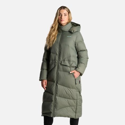 Chaqueta Mujer Termal Verde Grisaceo Haka Honu-2