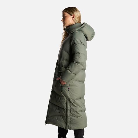 Chaqueta Mujer Termal Verde Grisaceo Haka Honu-3