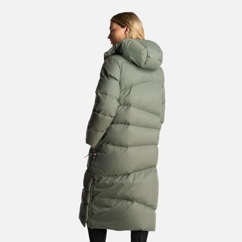 Chaqueta Mujer Termal Verde Grisaceo Haka Honu-4