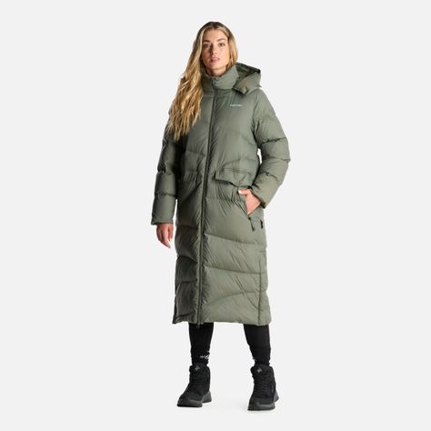 Chaqueta Mujer Termal Verde Grisaceo Haka Honu-9