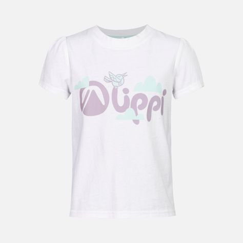 Polera Niña Logo Lippi T-Shirt Blanco Lippi V23-0