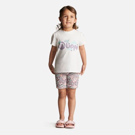 Polera Niña Logo Lippi T-Shirt Blanco Lippi V23-3