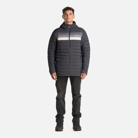 Chaqueta Hombre Infiernillo Con Gorro Negro Haka Honu I23-8