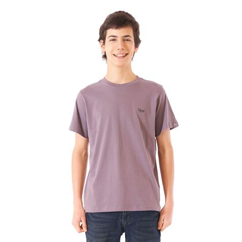 Polera Teen Boy Mountain UV-Stop T-Shirt Malva Lippi-1