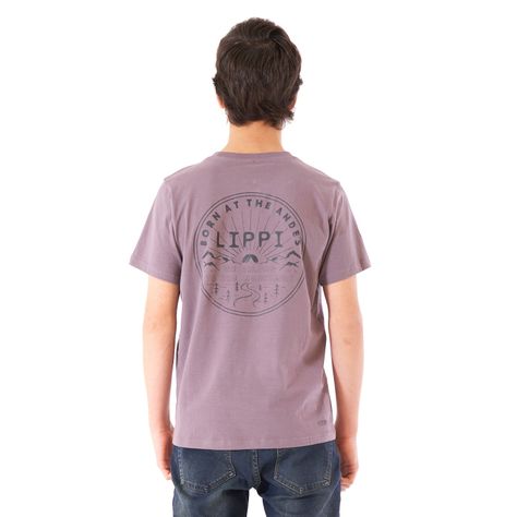 Polera Teen Boy Mountain UV-Stop T-Shirt Malva Lippi-6
