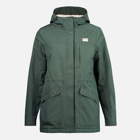 Chaqueta Mujer Yak Verde Bosque Haka Honu-4
