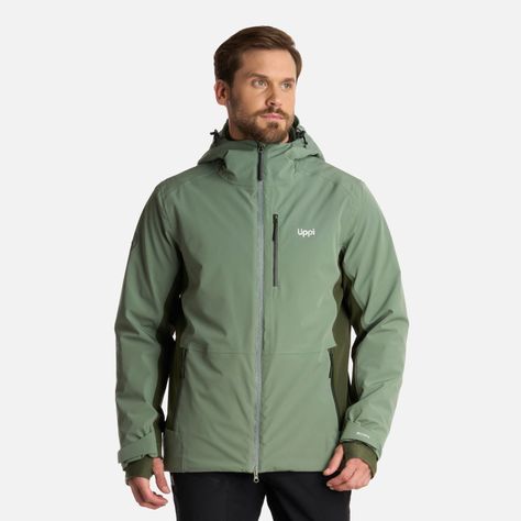 Chaqueta Hombre Snow Valley B-Dry Jade Oscuro Lippi I25-0