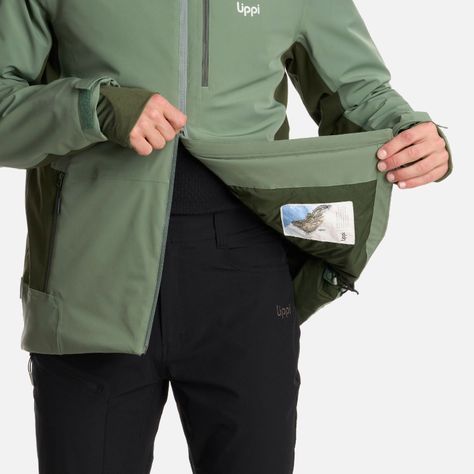 Chaqueta Hombre Snow Valley B-Dry Jade Oscuro Lippi I25-7