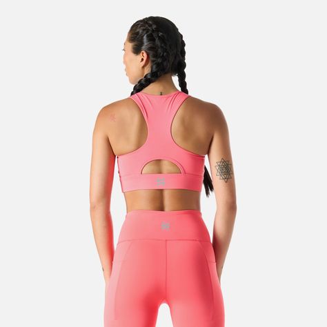 Peto Mujer Built To Move Medium Support Bra Coral Vulcano-3