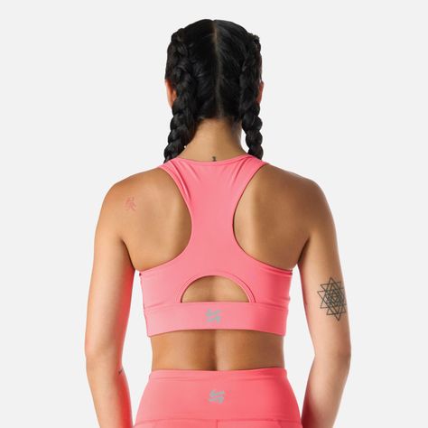 Peto Mujer Built To Move Medium Support Bra Coral Vulcano-5