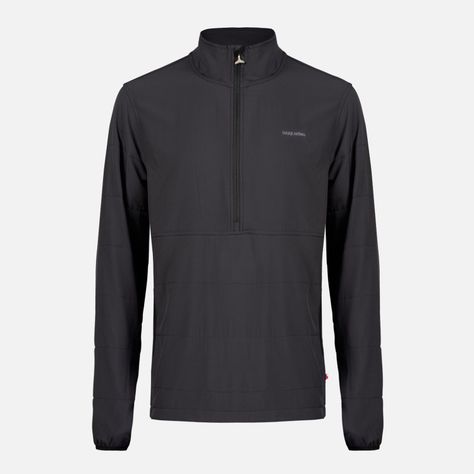 Poleron Hombre Del Sur 1/4 Zip Sin Capucha  Negro Haka Honu-0