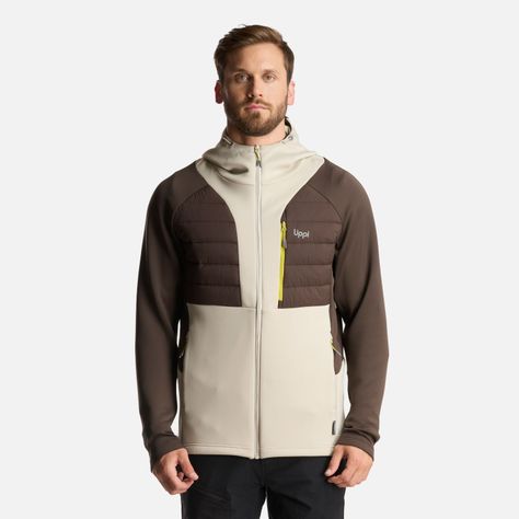 Chaqueta Hombre ColdMove WindBreaker SteamPro Hoody Jacket Cafe Oscuro Lippi I24-1