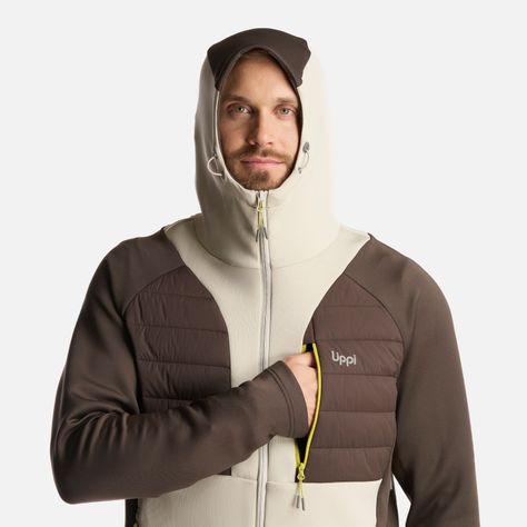 Chaqueta Hombre ColdMove WindBreaker SteamPro Hoody Jacket Cafe Oscuro Lippi I24-5