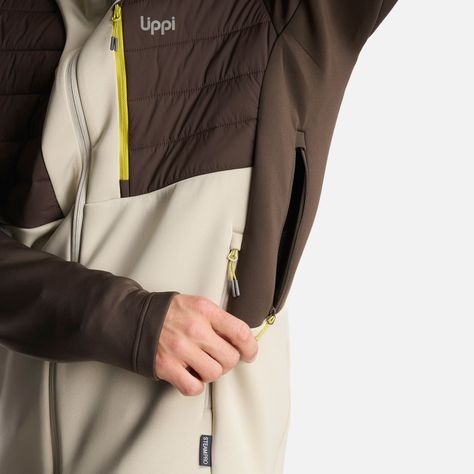 Chaqueta Hombre ColdMove WindBreaker SteamPro Hoody Jacket Cafe Oscuro Lippi I24-6