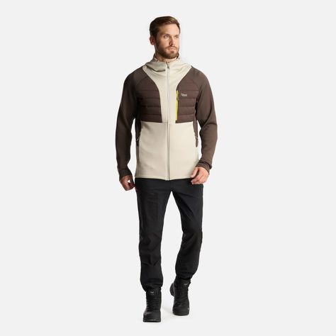 Chaqueta Hombre ColdMove WindBreaker SteamPro Hoody Jacket Cafe Oscuro Lippi I24-8