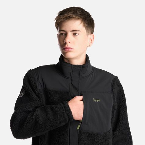 Chaqueta Teen Boy Glaciar Sherpa-Pro Jacket Negro Lippi-4