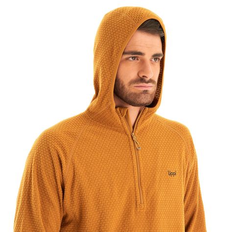 Poleron Hombre Jacaranda Nano-F 14 Zip Hoody Mostaza Lippi-7